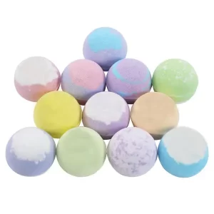 Custom Luxury Bath Ball Fizzies Christmas Natural Organic Bulk Bomb Bath Box Kit Gift Set Supplies Wholesale Bubble Bath Bomb